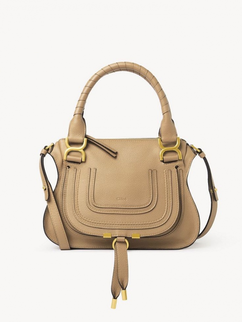 Chloe Marcie Small Double Carry Crossbody Bags MILKY BROWN | CHE-SR13468