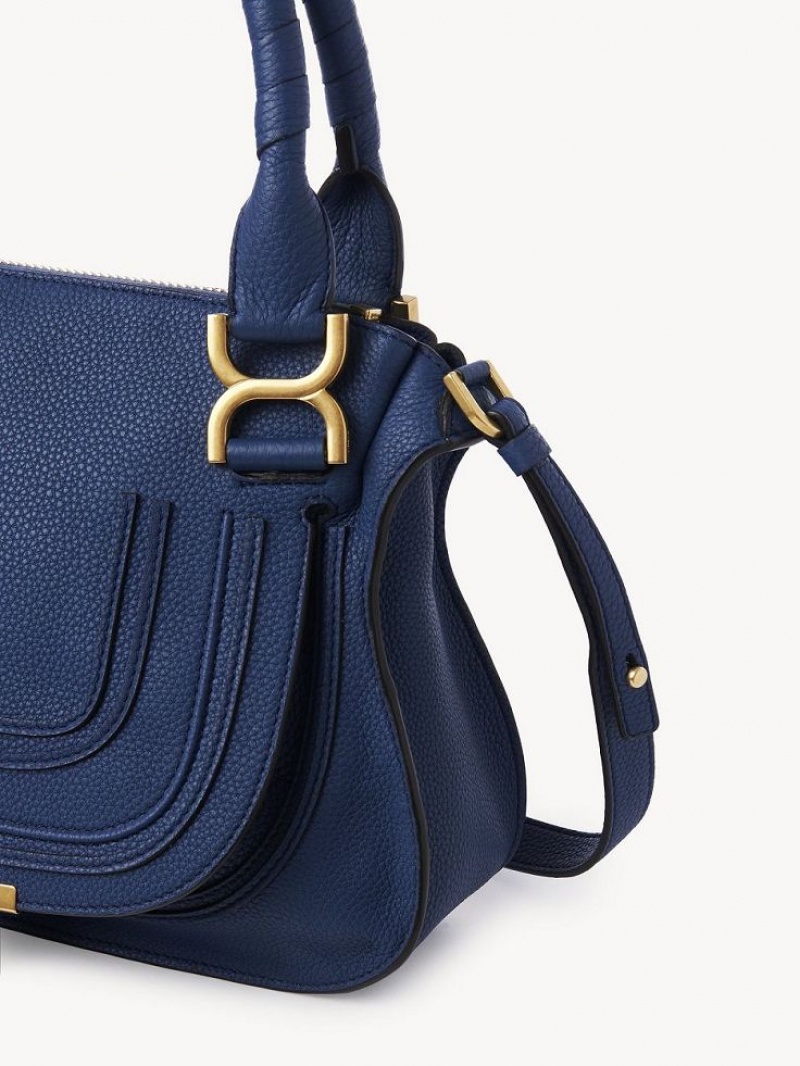 Chloe Marcie Small Double Carry Crossbody Bags DEEP DENIM | CHE-SR13546