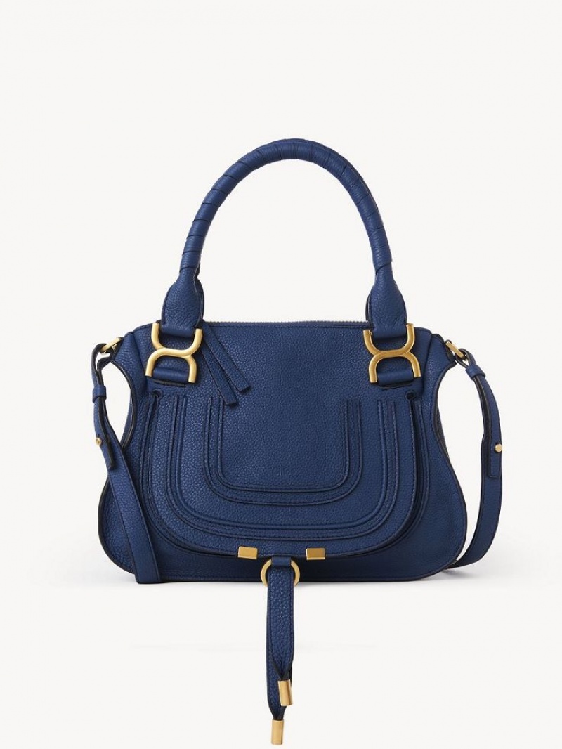 Chloe Marcie Small Double Carry Crossbody Bags DEEP DENIM | CHE-SR13546