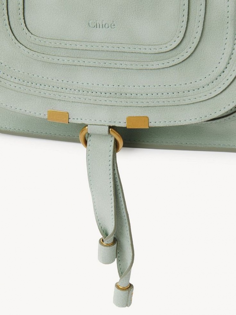 Chloe Marcie Small Double Carry Crossbody Bags AIRY GREEN | CHE-SR13601