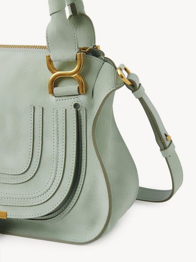 Chloe Marcie Small Double Carry Crossbody Bags AIRY GREEN | CHE-SR13601