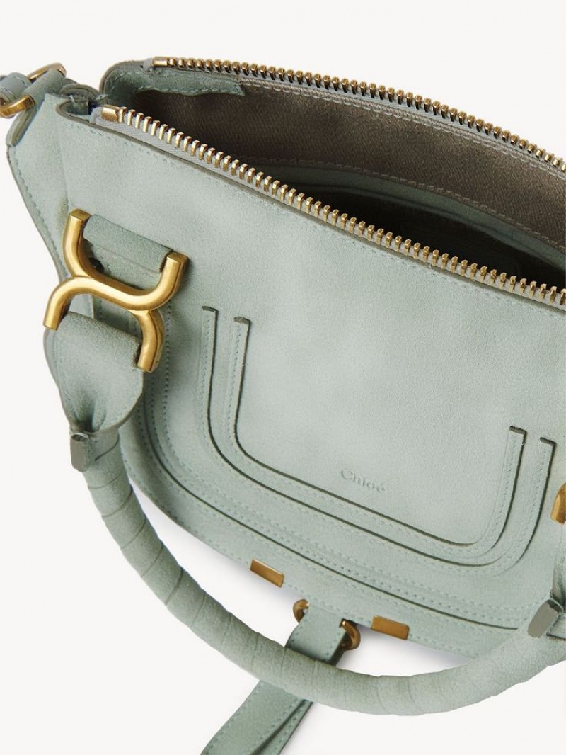 Chloe Marcie Small Double Carry Crossbody Bags AIRY GREEN | CHE-SR13601