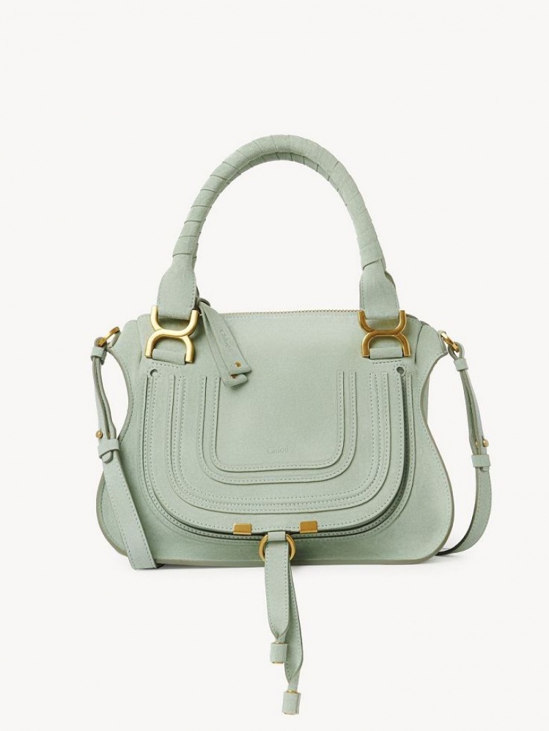 Chloe Marcie Small Double Carry Crossbody Bags AIRY GREEN | CHE-SR13601