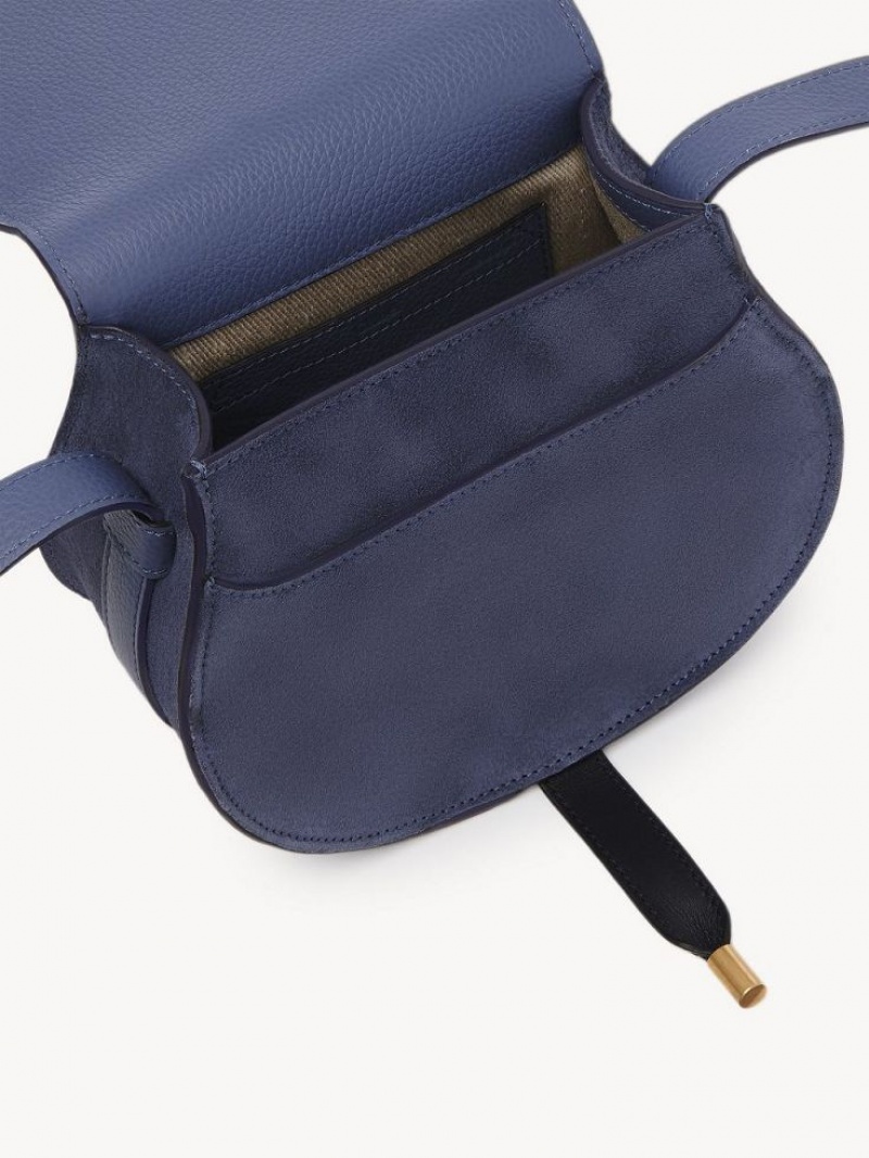 Chloe Marcie Small Saddle Mini Bags GRAPHITE NAVY | CHE-SR13685