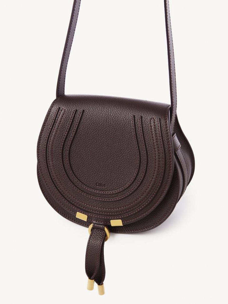 Chloe Marcie Small Saddle Shoulder Bags DEEP VIOLINE | CHE-SR13412