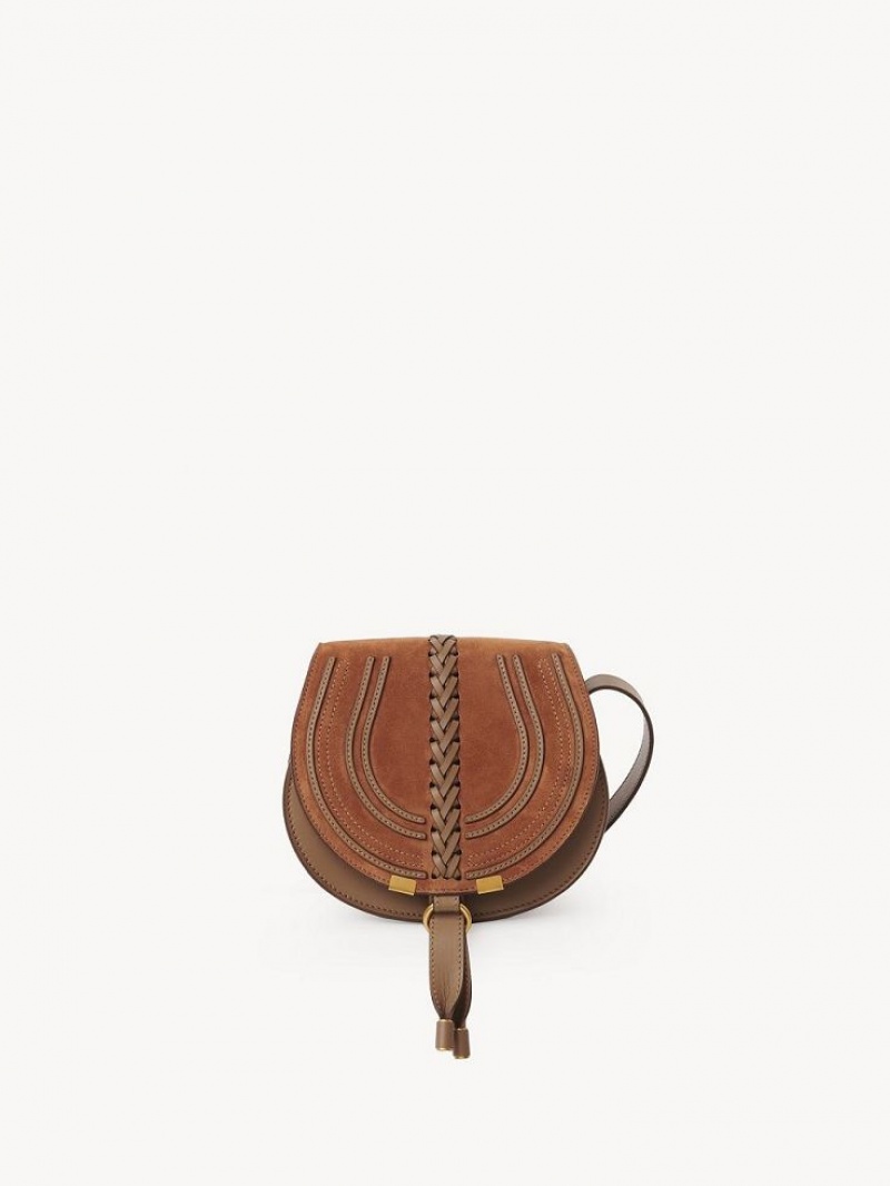 Chloe Marcie Small Saddle Shoulder Bags Ochre Delight | CHE-SR13414