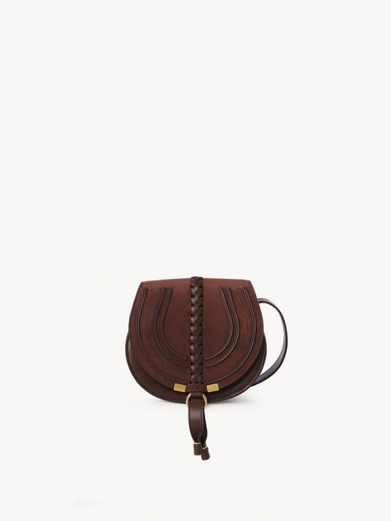 Chloe Marcie Small Saddle Shoulder Bags Saffron Red | CHE-SR13415