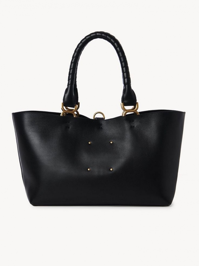 Chloe Marcie Small Tote Bags Black | CHE-SR13389