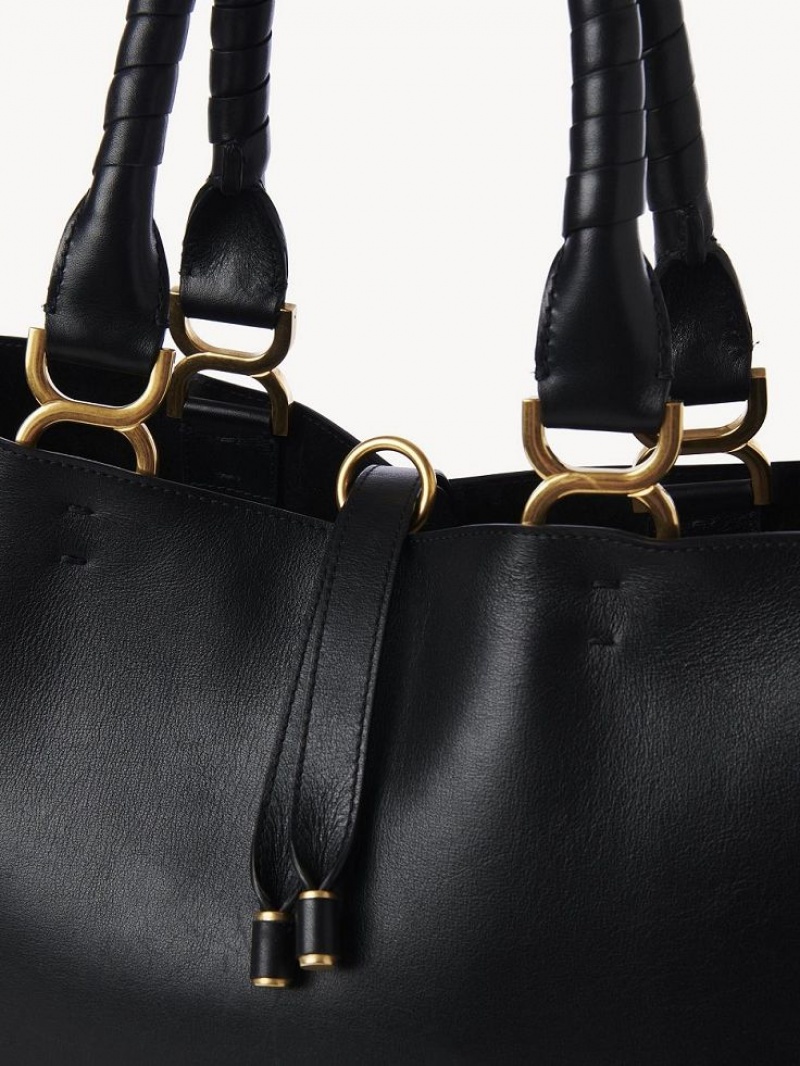 Chloe Marcie Small Tote Bags Black | CHE-SR13389