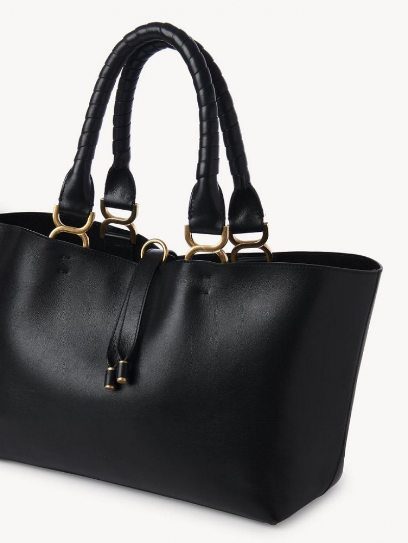 Chloe Marcie Small Tote Bags Black | CHE-SR13389