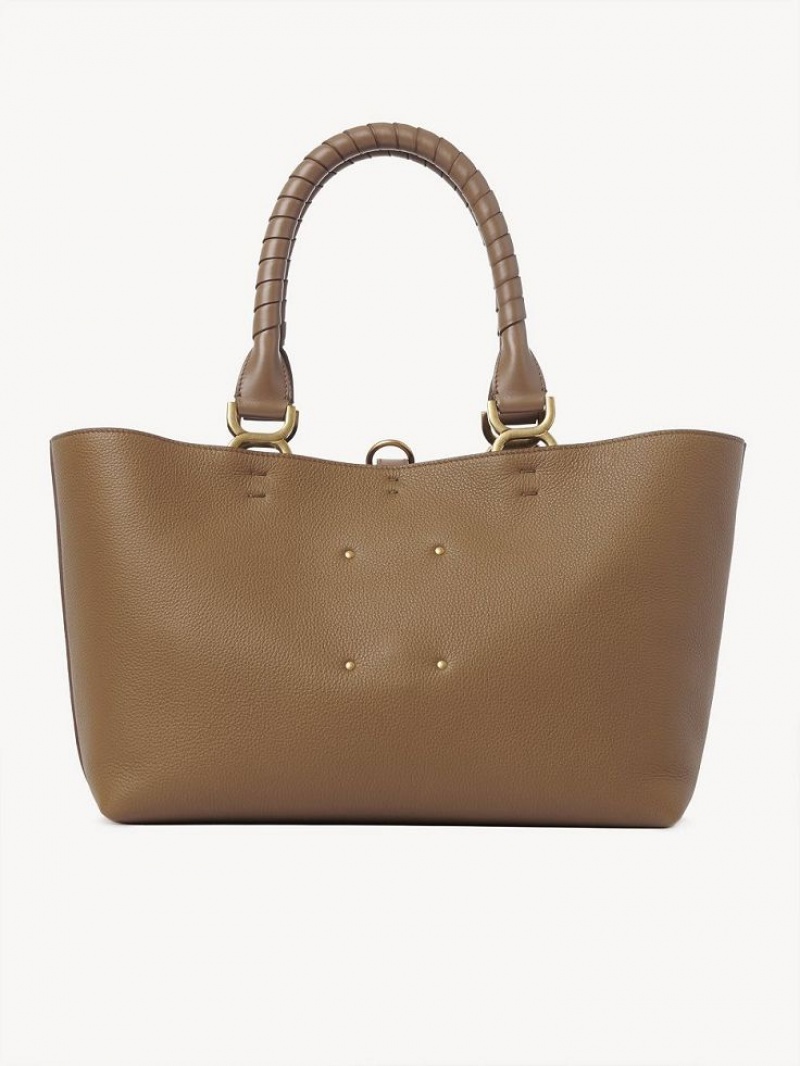 Chloe Marcie Small Tote Bags DESERT BEIGE | CHE-SR13335