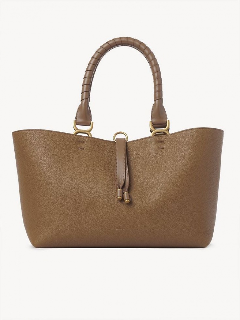 Chloe Marcie Small Tote Bags DESERT BEIGE | CHE-SR13335