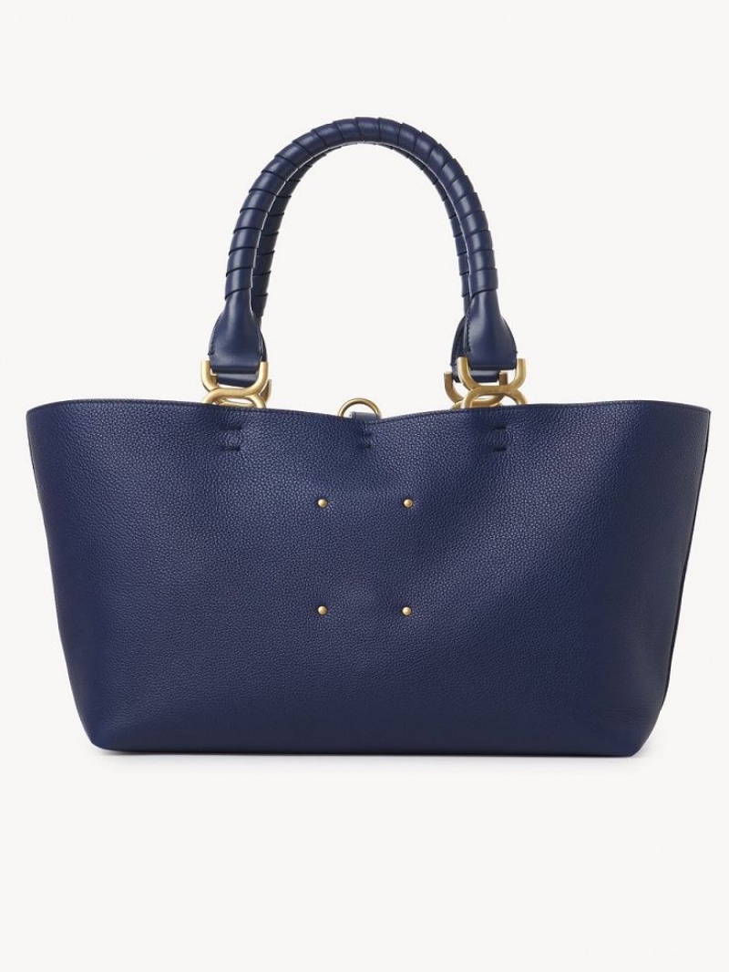 Chloe Marcie Small Tote Bags Night Blue | CHE-SR13334