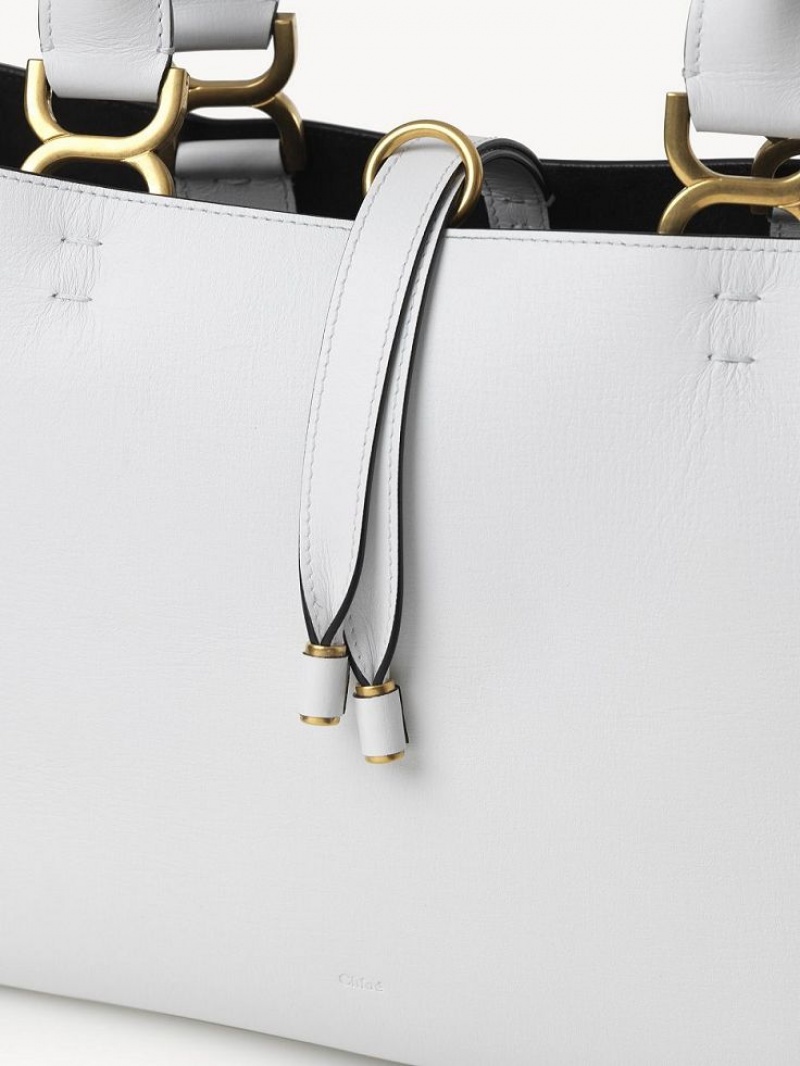 Chloe Marcie Small Tote Bags White | CHE-SR13302