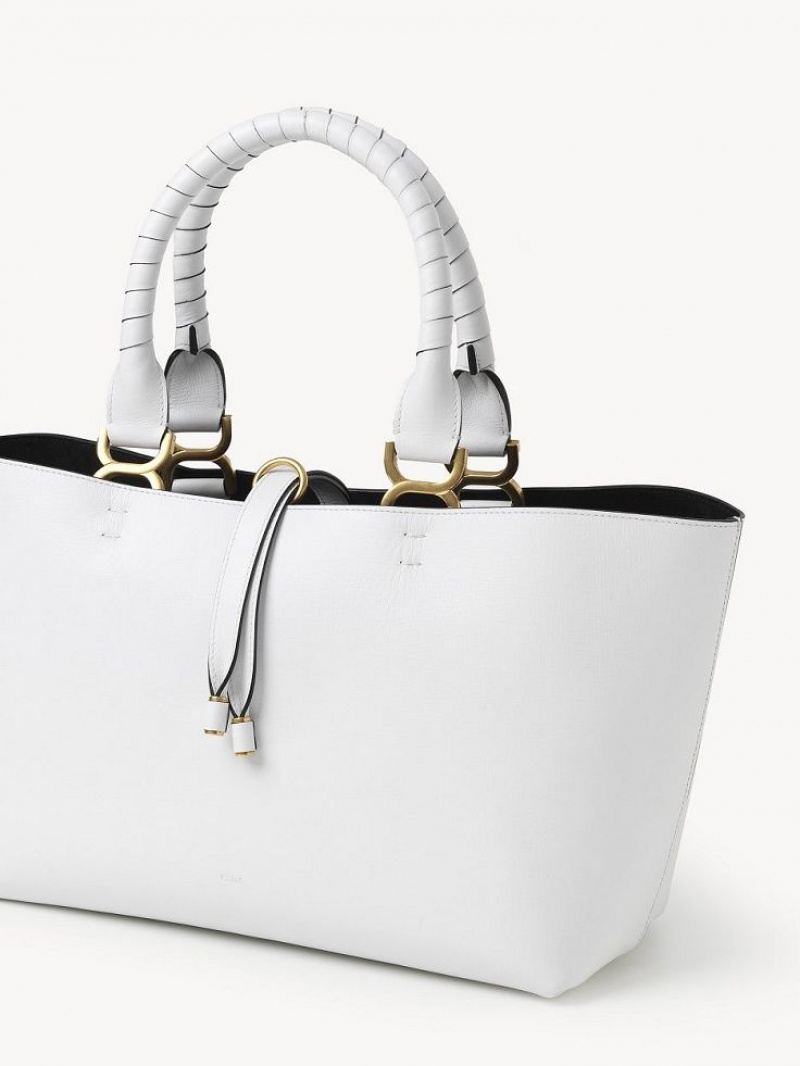 Chloe Marcie Small Tote Bags White | CHE-SR13302