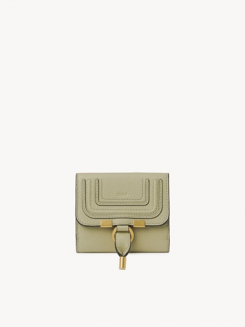 Chloe Marcie Square Compact Wallets FADED GREEN | CHE-SR14279