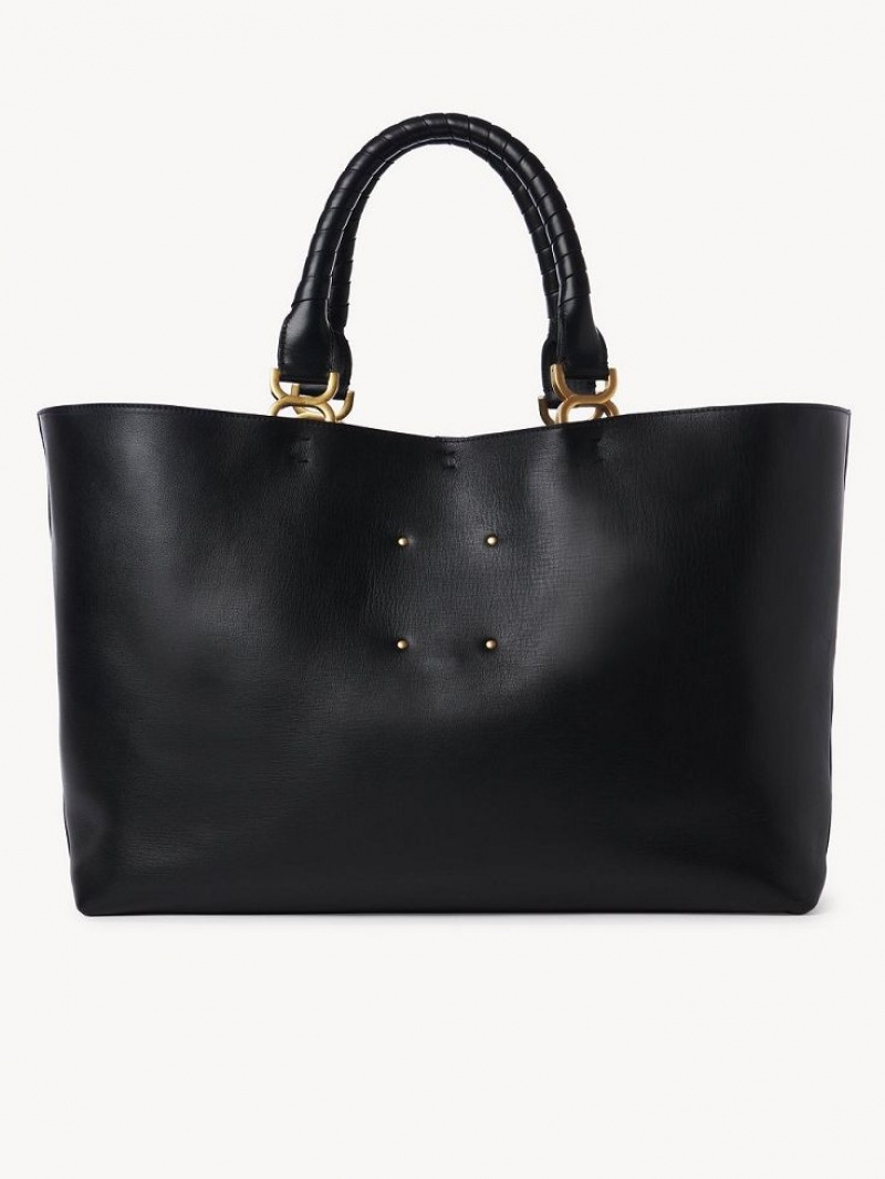 Chloe Marcie Tote Bags Black | CHE-SR13341