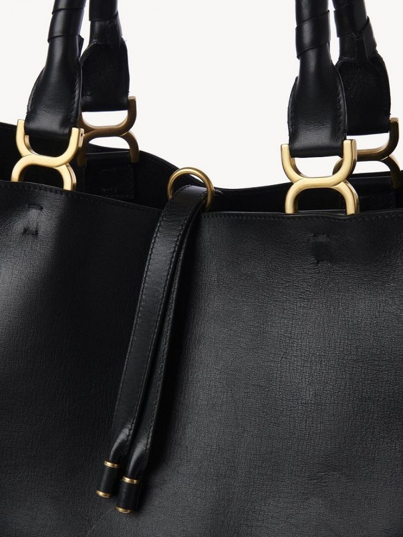 Chloe Marcie Tote Bags Black | CHE-SR13341