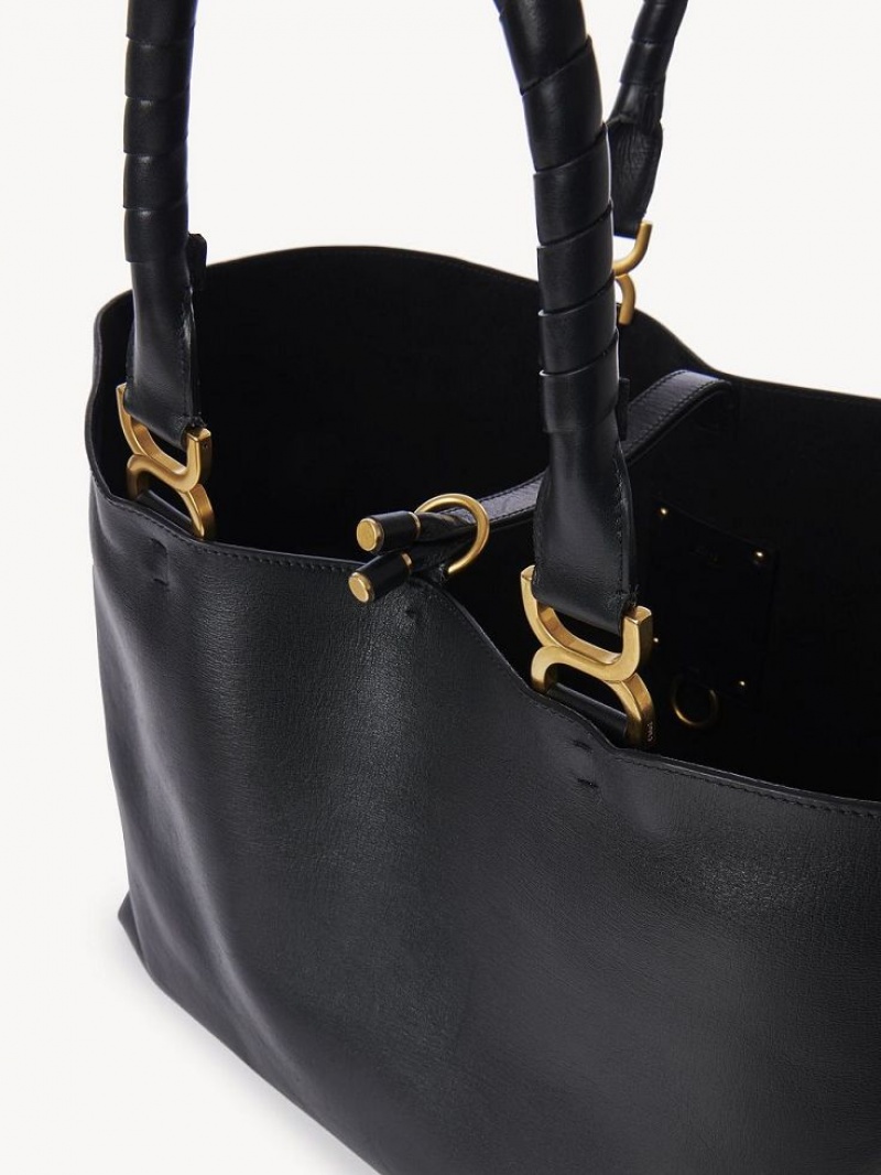 Chloe Marcie Tote Bags Black | CHE-SR13341