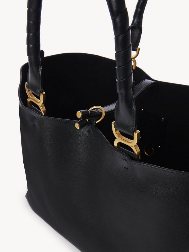 Chloe Marcie Tote Bags Black | CHE-SR13343