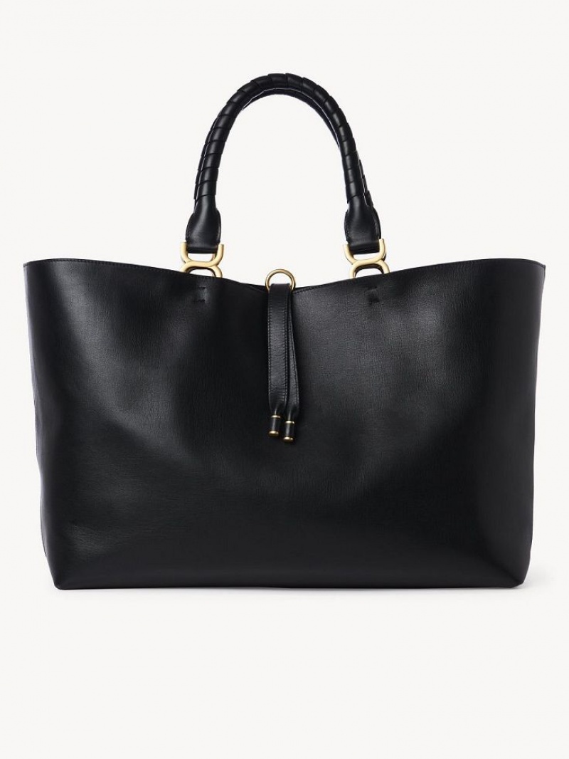 Chloe Marcie Tote Bags Black | CHE-SR13343