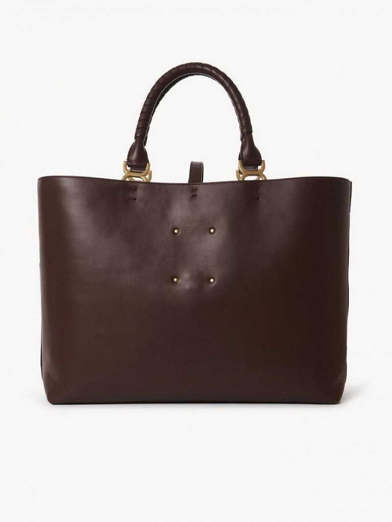 Chloe Marcie Tote Bags Caramel | CHE-SR13344