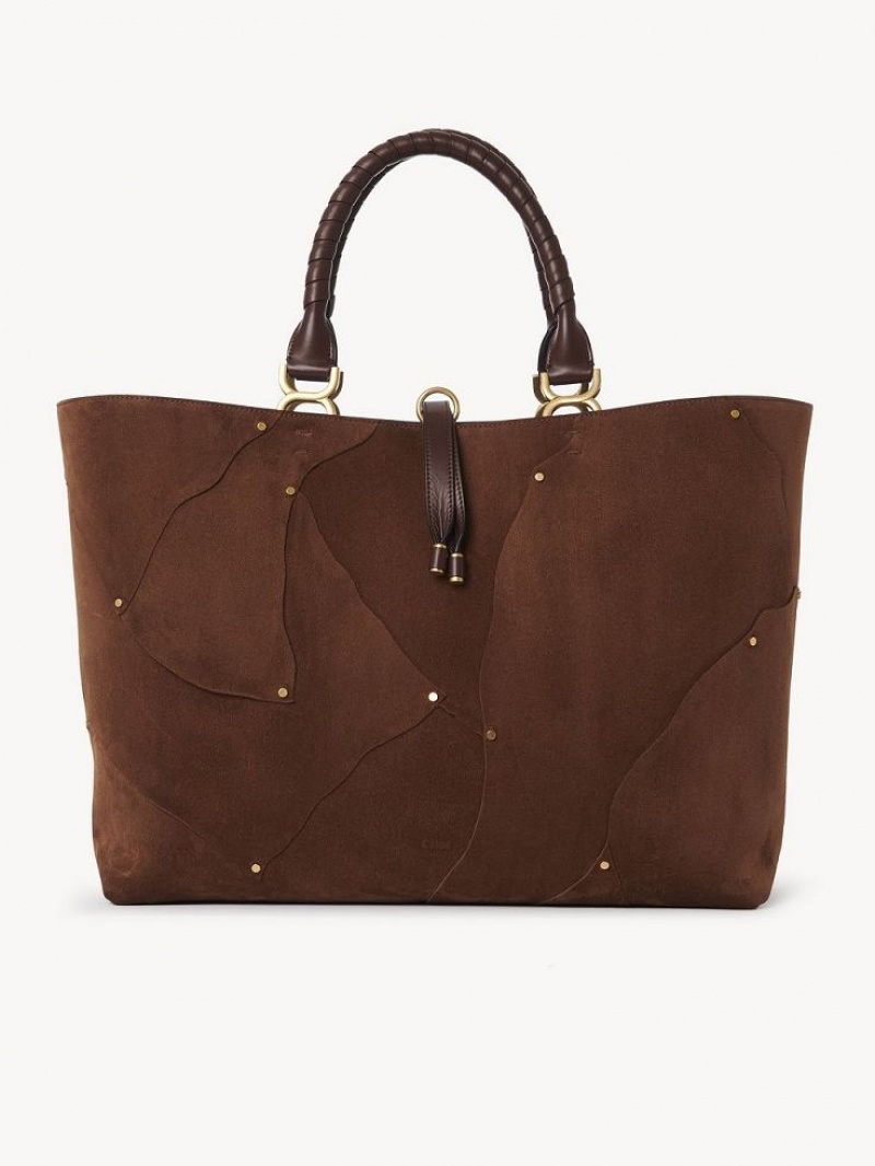 Chloe Marcie Tote Bags Caramel | CHE-SR13344