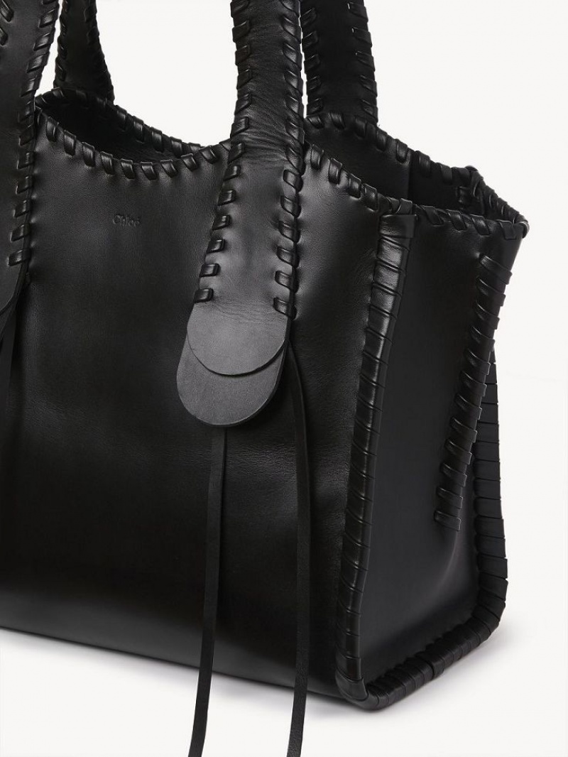 Chloe Medium Mony Tote Bags Black | CHE-SR13378