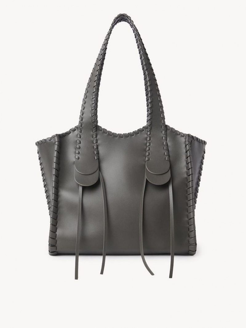 Chloe Medium Mony Tote Bags Elephant Grey | CHE-SR13399