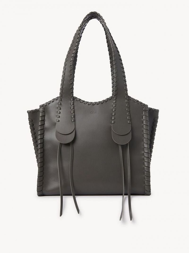 Chloe Medium Mony Tote Bags Elephant Grey | CHE-SR13399