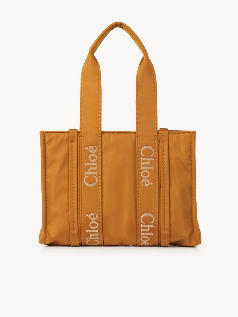 Chloe Medium Woody Shoulder Bags GOLDEN YELLOW | CHE-SR13411