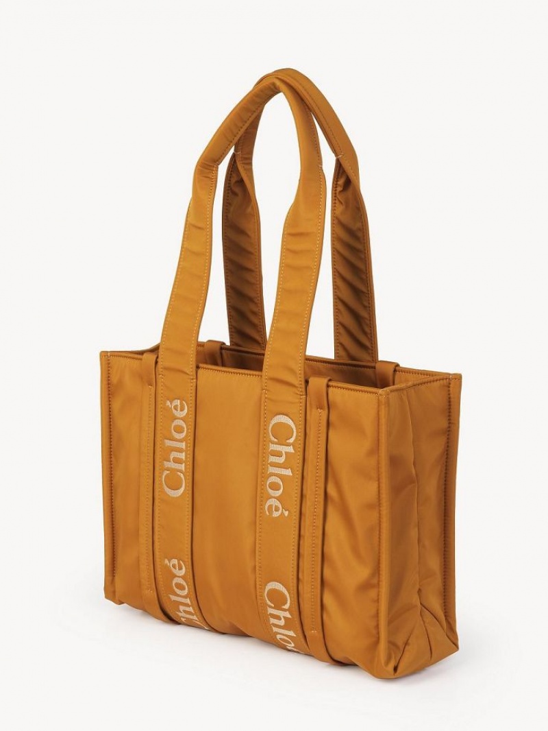 Chloe Medium Woody Tote Bags GOLDEN YELLOW | CHE-SR13287