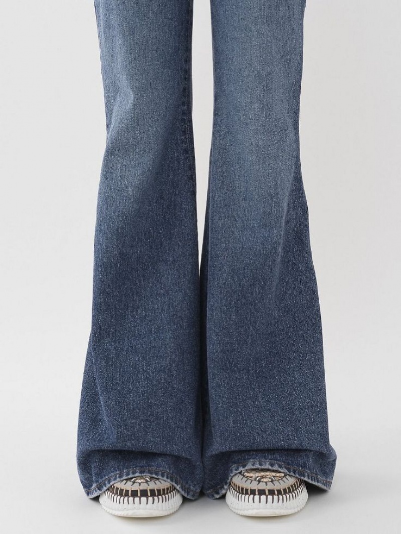 Chloe Merapi Flare Jeans Dusky Blue | CHE-SR14010