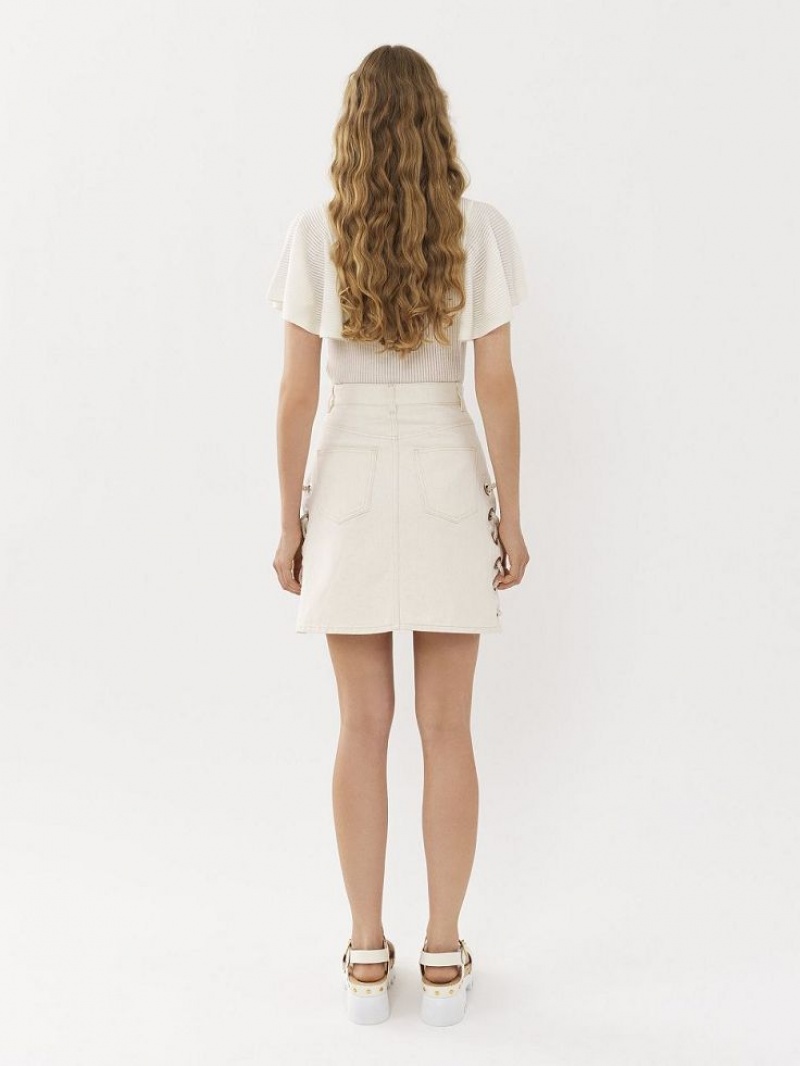 Chloe Mini Skirts Iconic Milk | CHE-SR14071