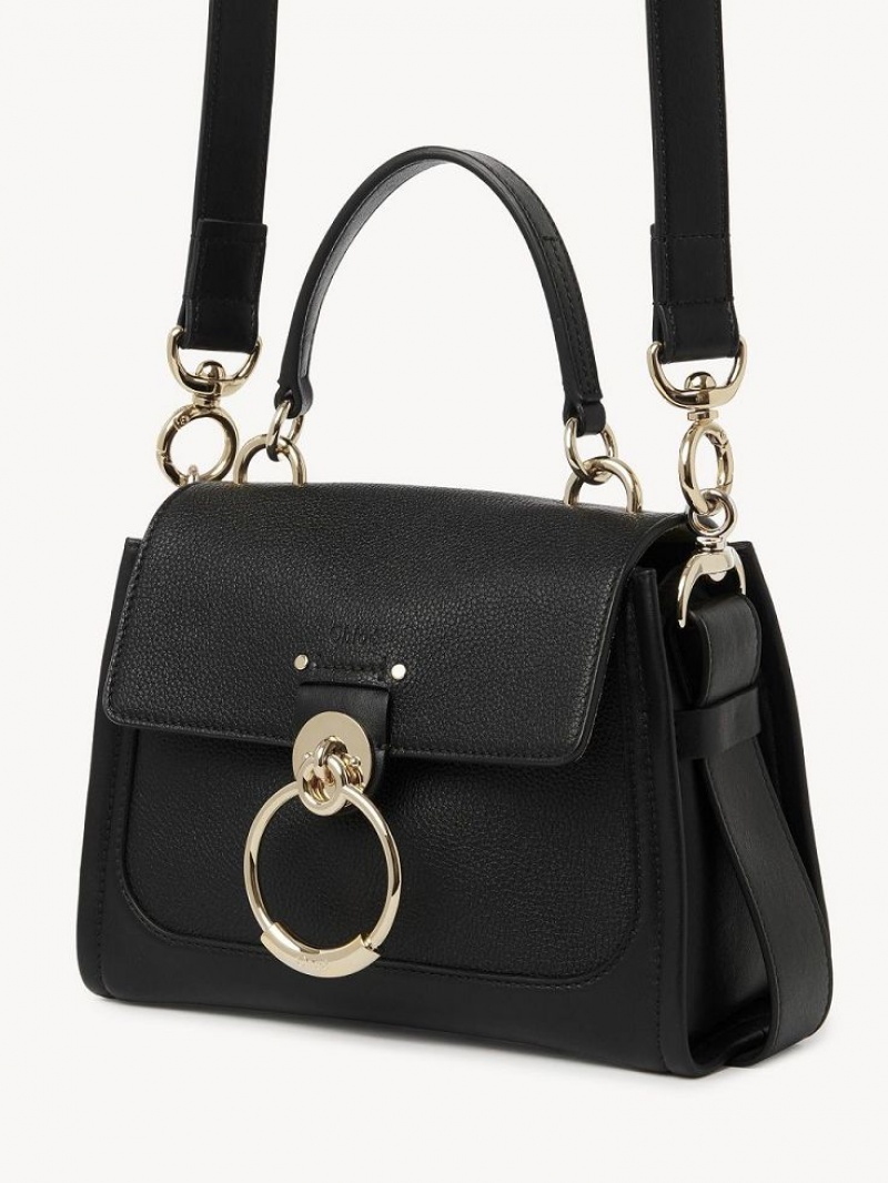 Chloe Mini Tess Day Crossbody Bags Black | CHE-SR13501