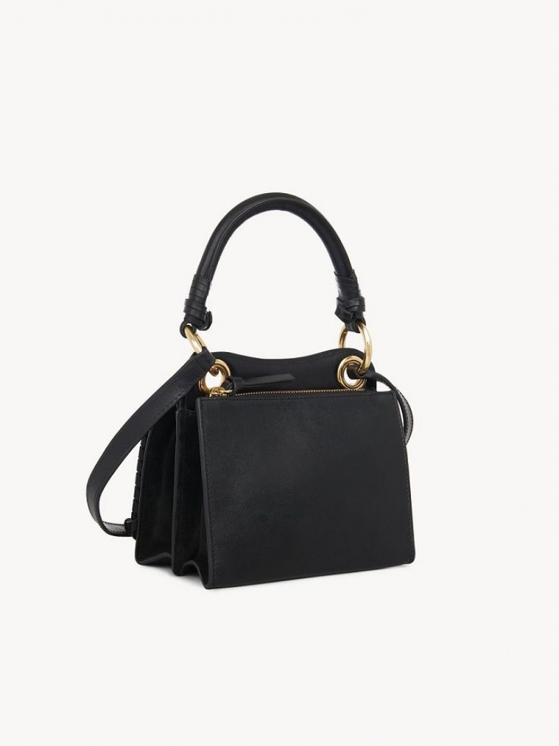 Chloe Mini Tilda Shoulder Bags Black | CHE-SR14635