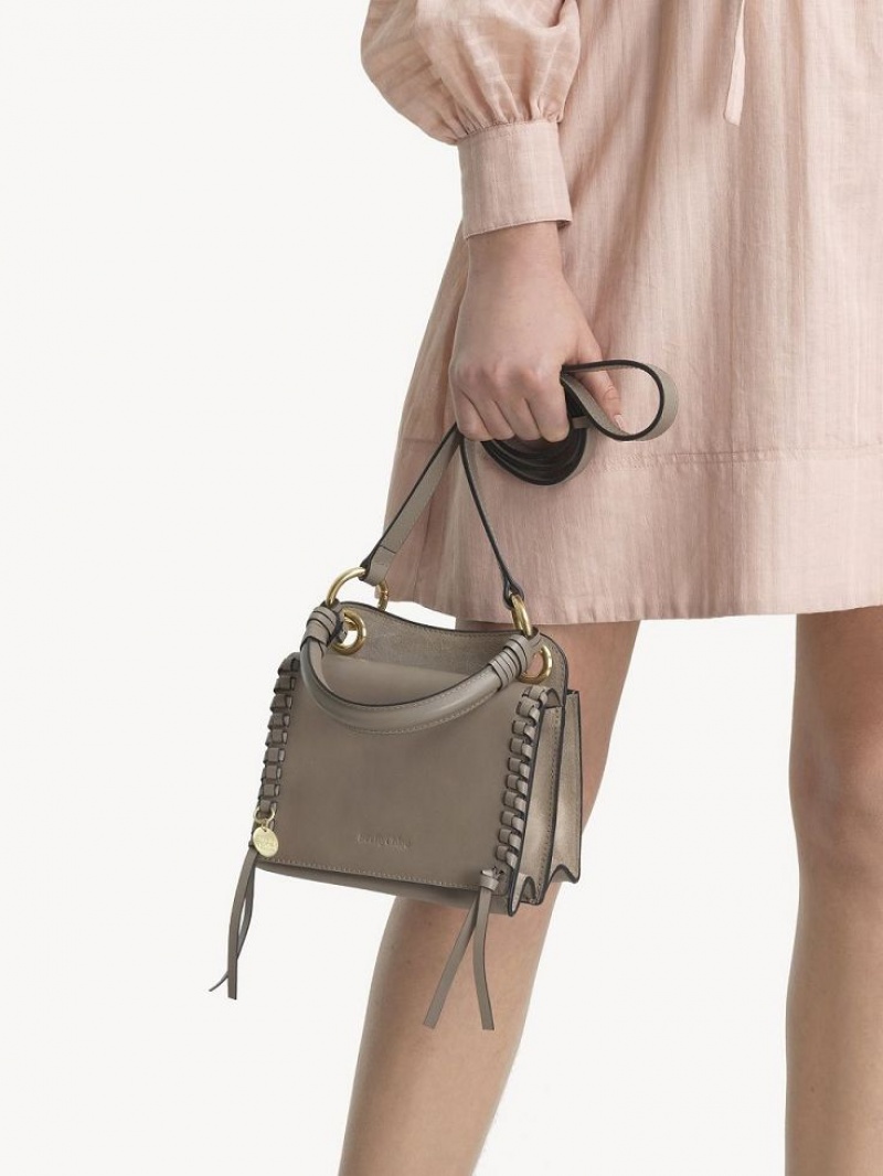 Chloe Mini Tilda Shoulder Bags Motty Grey | CHE-SR14636