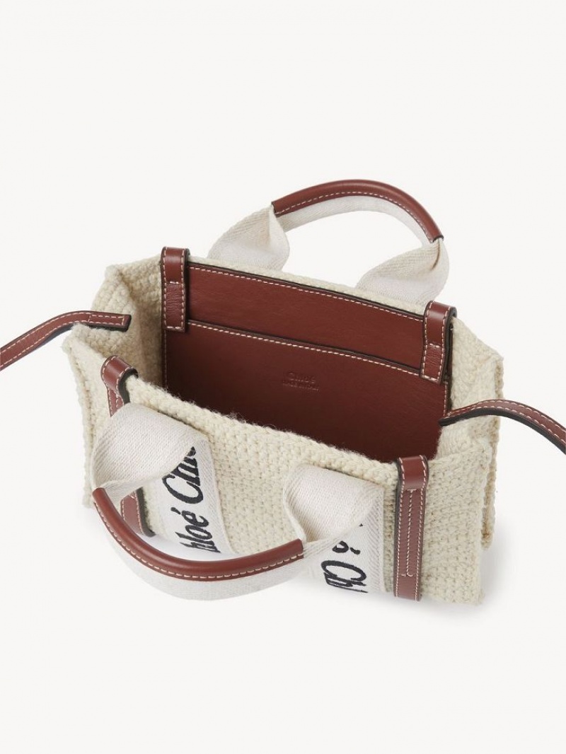 Chloe Mini Woody Crossbody Bags BROWN - BEIGE 1 | CHE-SR13585