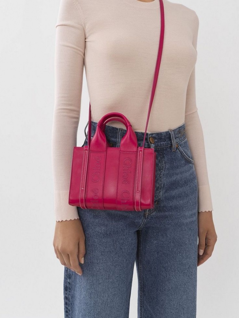 Chloe Mini Woody Crossbody Bags FIZZY PINK | CHE-SR13549