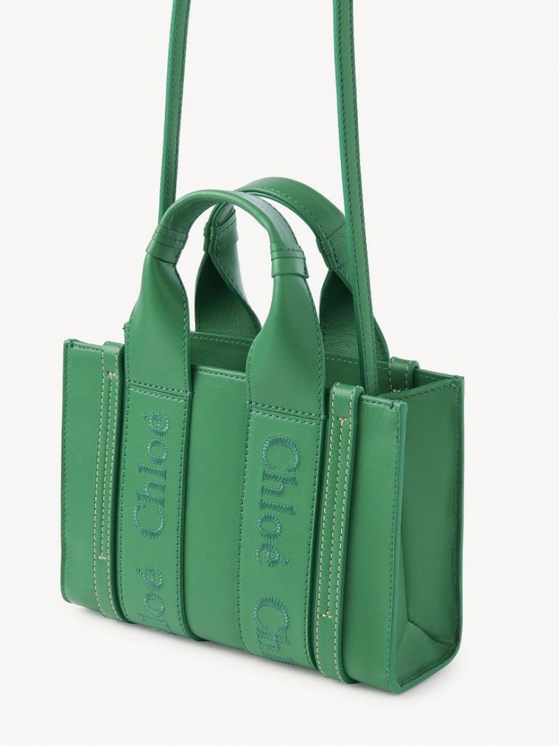 Chloe Mini Woody Crossbody Bags POP GREEN | CHE-SR13527