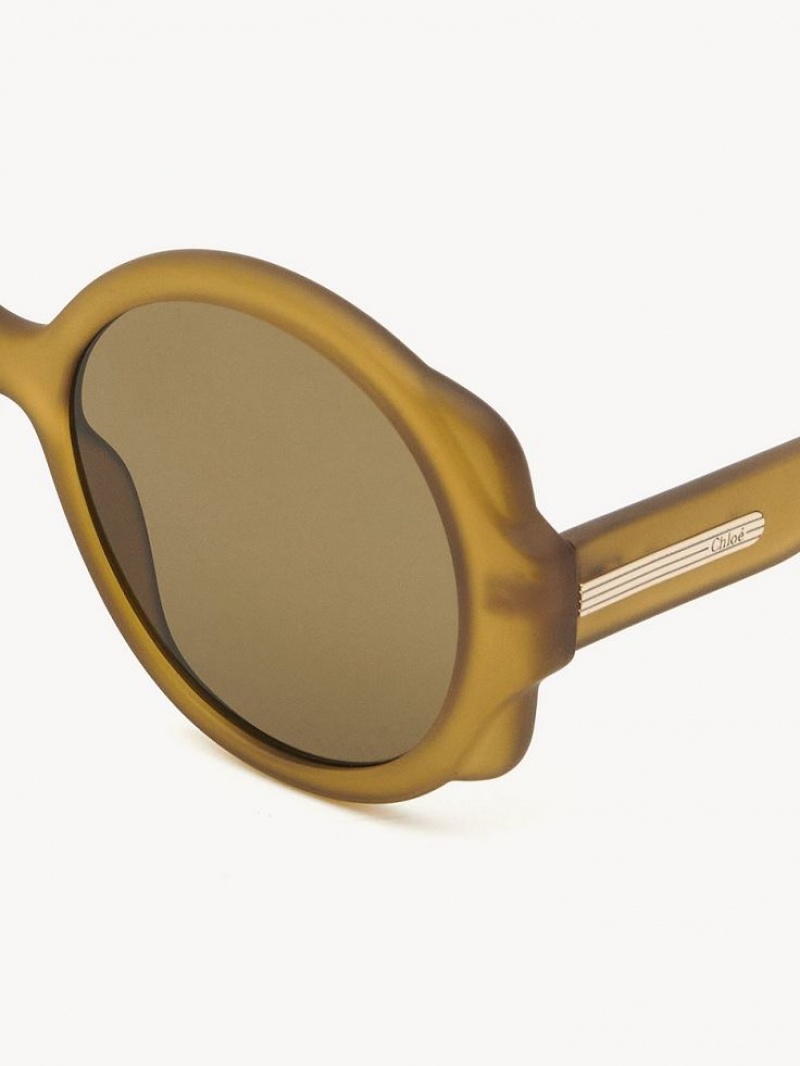 Chloe Mirtha Sunglasses Mustard | CHE-SR14532