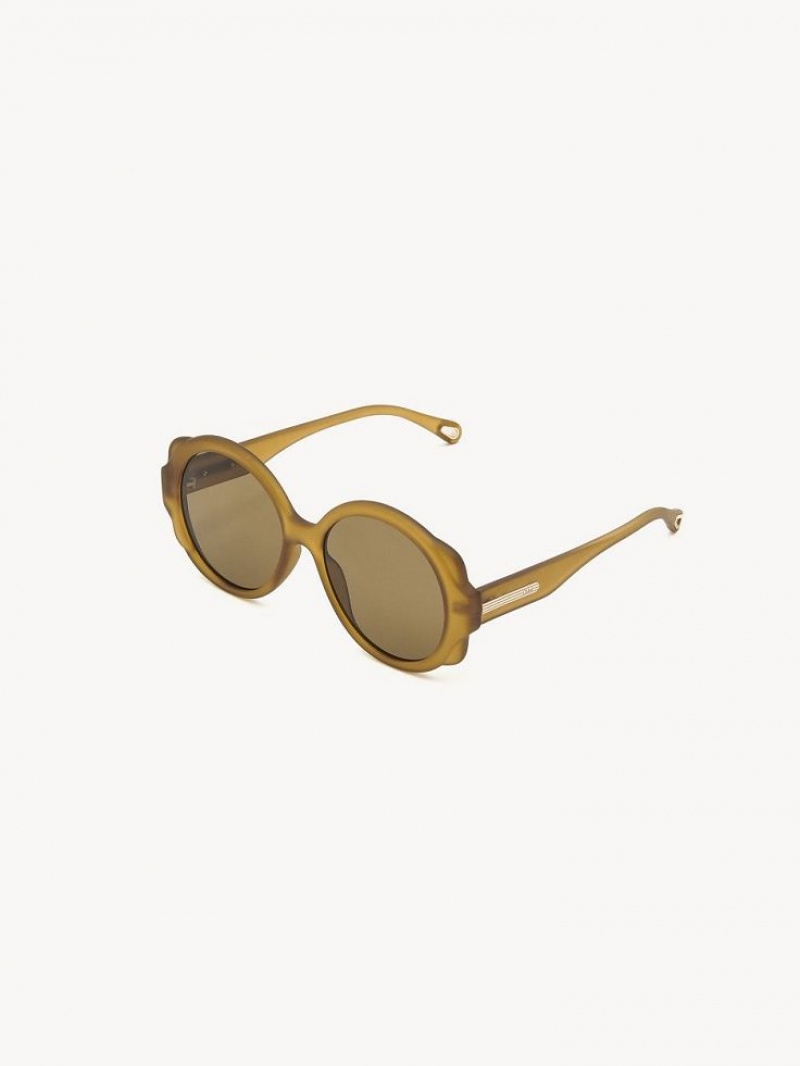 Chloe Mirtha Sunglasses Mustard | CHE-SR14532