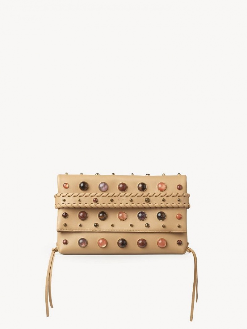 Chloe Mony Clutch Mini Bags MILKY BROWN | CHE-SR13667