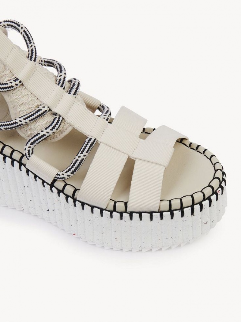 Chloe Nama Sandals PEARLY GREY | CHE-SR14147