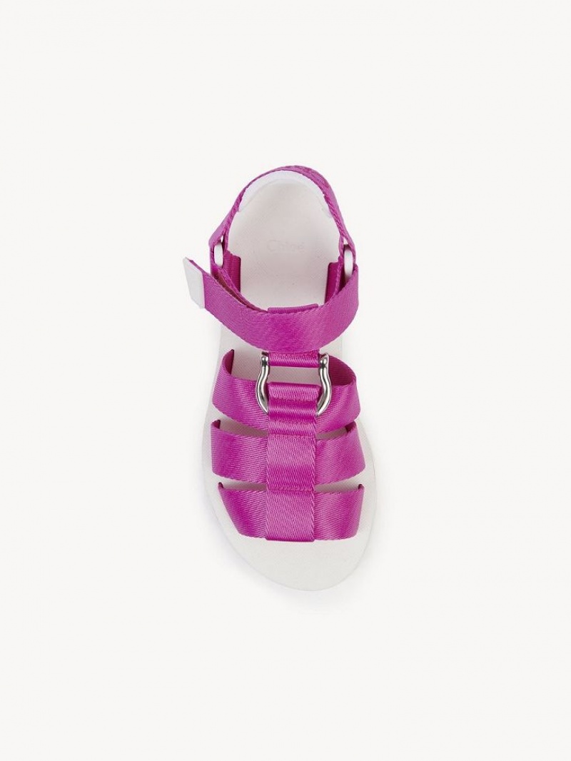 Chloe Nikie Active Flat Sandals FIZZY PINK | CHE-SR14177