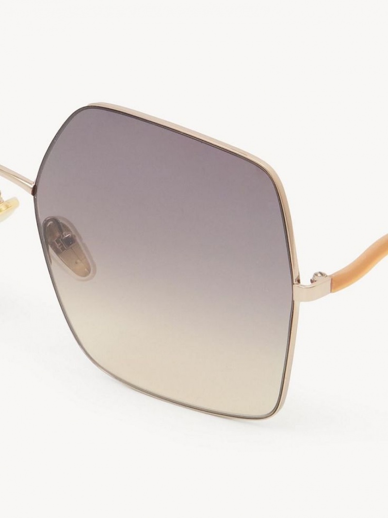 Chloe Noore Sunglasses BROWN/OCHRE | CHE-SR14538