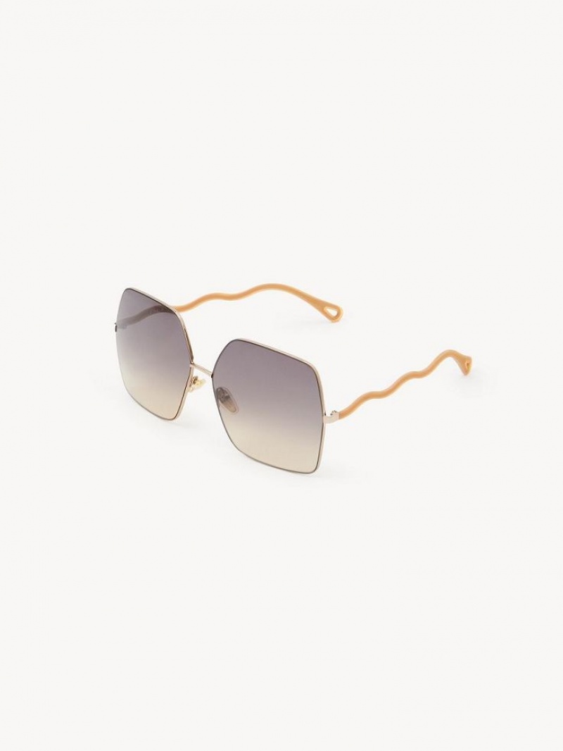 Chloe Noore Sunglasses BROWN/OCHRE | CHE-SR14538