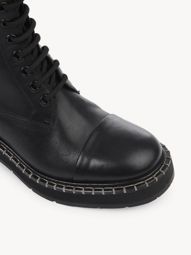 Chloe Noua Combat Boots Black | CHE-SR14242