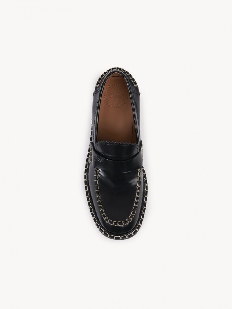 Chloe Noua Flat Loafer Black | CHE-SR14245