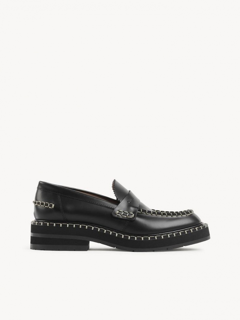 Chloe Noua Flat Loafer Black | CHE-SR14248